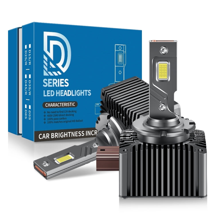 P15 1 Pair D1S / D1R DC10-32V / 35W / 6000K / 4000LM IP68 Waterproof Car LED Headlight - LED Headlamps by PMC TechLife | Online Shopping South Africa | PMC TechLife | Buy Now Pay Later Mobicred