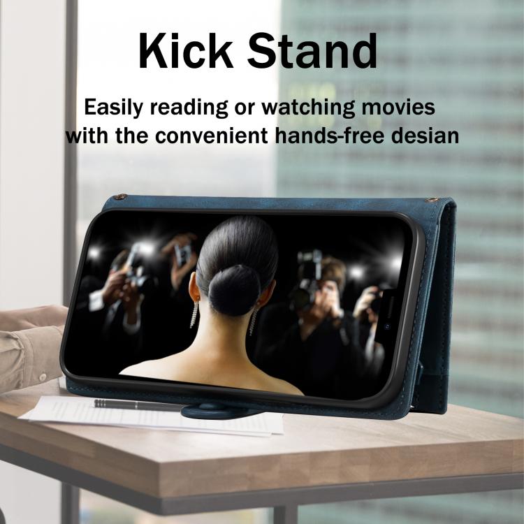 For iPhone 16e ESEBLE Retro Frosted RFID Flip Leather Phone Case(Dark Green) - iPhone 16e Cases by ESEBLE | Online Shopping South Africa | PMC TechLife | Buy Now Pay Later Mobicred