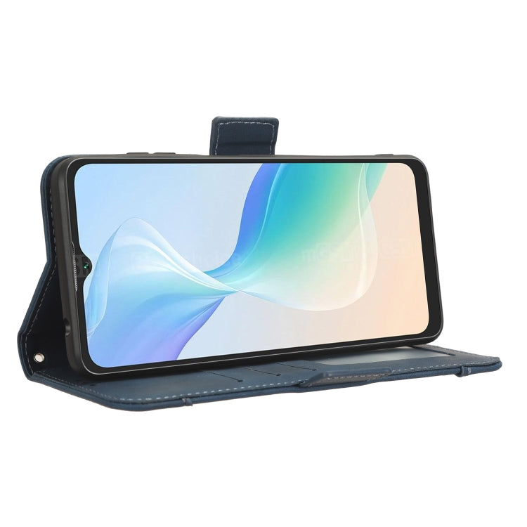 For Blackview Oscal C30 / C30 Pro Skin Feel Calf Texture Card Slots Leather Phone Case(Blue) - More Brand by PMC TechLife | Online Shopping South Africa | PMC TechLife