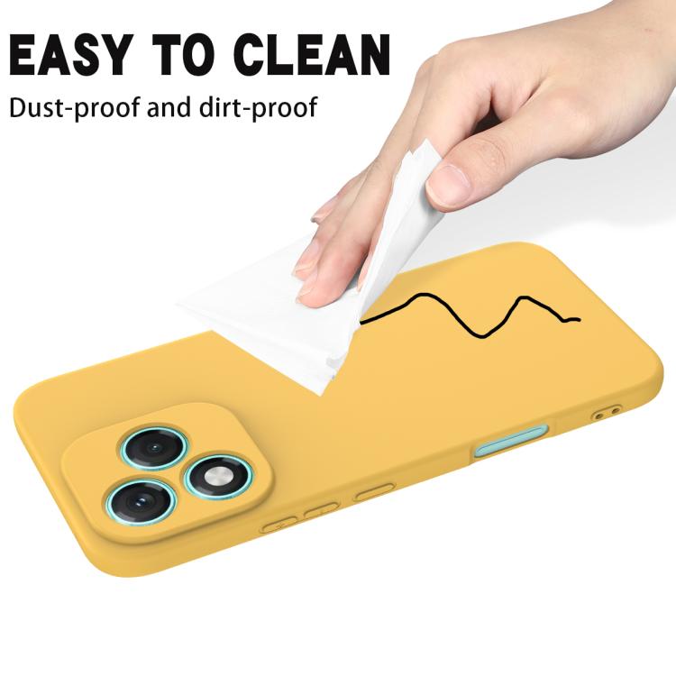 For Honor 400 Lite Global Solid Color Liquid Silicone Dropproof Full Coverage Phone Case(Yellow) - free shipping - PMC TechLife - Order now!