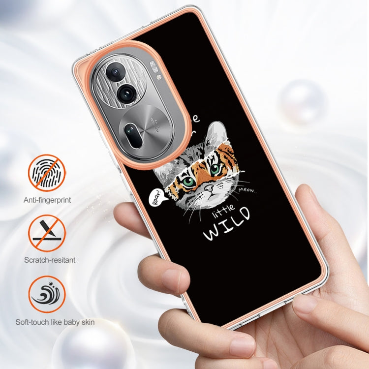 For OPPO Reno11 Pro 5G Global Electroplating Marble Dual-side IMD Phone Case(Natural Growth) - Reno11 Pro Cases by PMC TechLife | Online Shopping South Africa | PMC TechLife | Buy Now Pay Later Mobicred