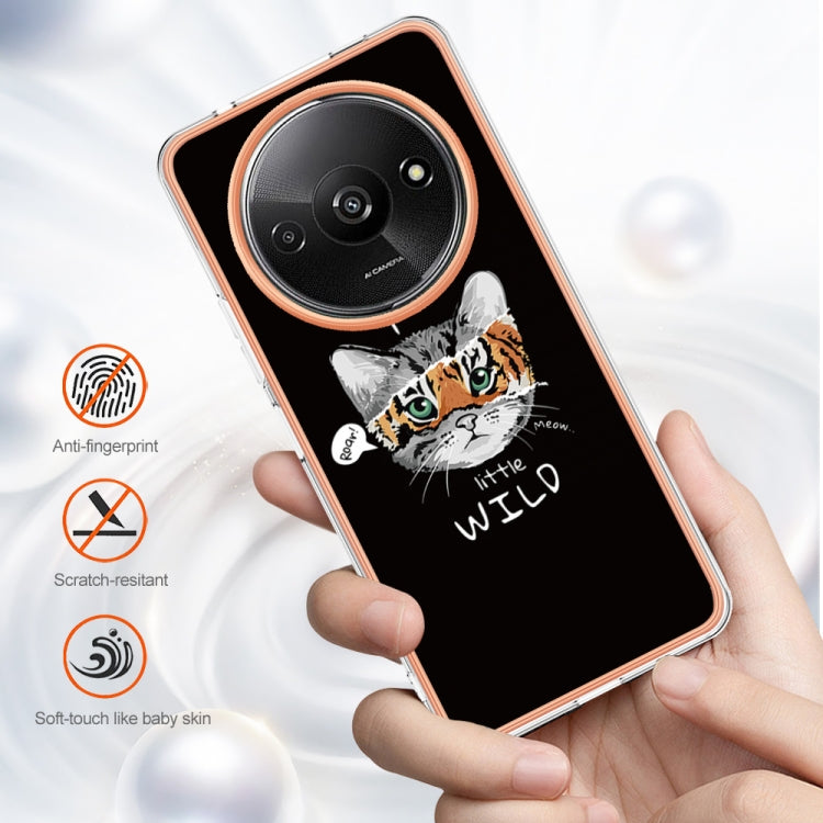 For Xiaomi Redmi A3 Electroplating Marble Dual-side IMD Phone Case(Natural Growth) - Xiaomi Cases by PMC TechLife | Online Shopping South Africa | PMC TechLife | Buy Now Pay Later Mobicred