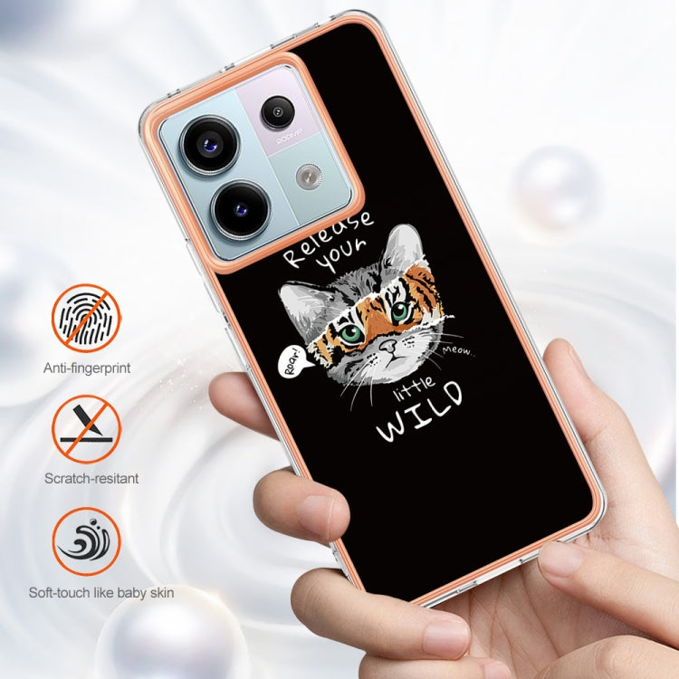 For Xiaomi Redmi Note 13 Pro 5G Global Electroplating Marble Dual-side IMD Phone Case(Natural Growth) - Note 13 Pro Cases by PMC TechLife | Online Shopping South Africa | PMC TechLife | Buy Now Pay Later Mobicred