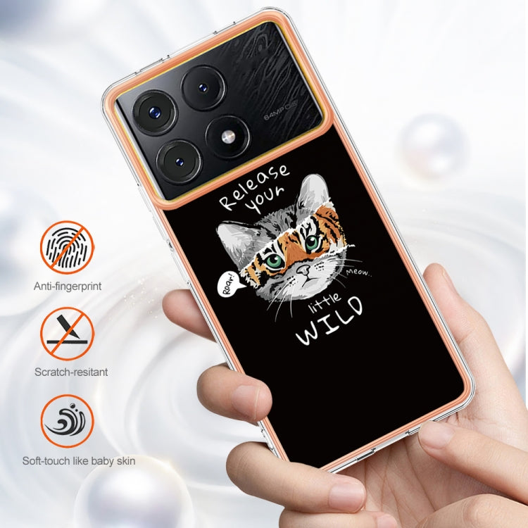 For Xiaomi Poco X6 Pro / Redmi K70E Electroplating Marble Dual-side IMD Phone Case(Natural Growth) - K70E Cases by PMC TechLife | Online Shopping South Africa | PMC TechLife | Buy Now Pay Later Mobicred