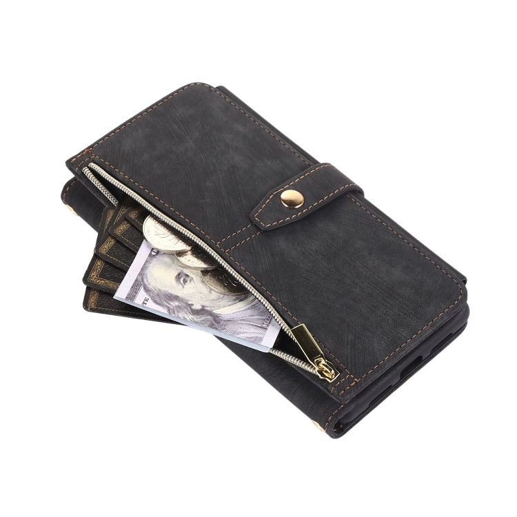 For Google Pixel 6 Dream 9-Card Wallet Zipper Bag Leather Phone Case(Black) - Google Cases by PMC TechLife | Online Shopping South Africa | PMC TechLife | Buy Now Pay Later Mobicred