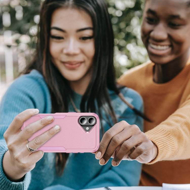 For iPhone 16 Commuter Shockproof TPU + PC Phone Case(Pink) - iPhone 16 Cases by PMC TechLife | Online Shopping South Africa | PMC TechLife | Buy Now Pay Later Mobicred