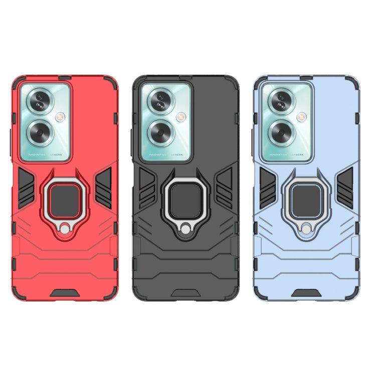 For OPPO A79 5G PC + TPU Shockproof Protective Phone Case with Magnetic Ring Holder(Black) - OPPO Cases by PMC TechLife | Online Shopping South Africa | PMC TechLife | Buy Now Pay Later Mobicred