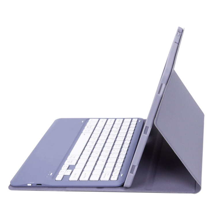 For Samsung Galaxy Tab S9+ A810B Pen Slot Detachable Bluetooth Keyboard Leather Tablet Case(Purple) - Samsung Keyboard by PMC TechLife | Online Shopping South Africa | PMC TechLife