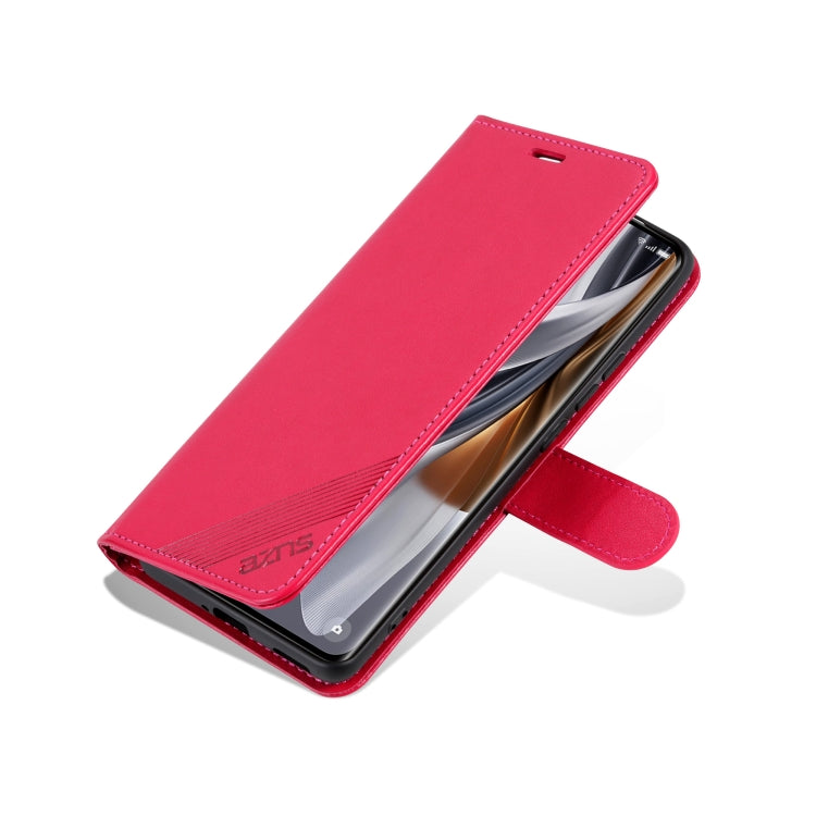 For OPPO Find X7 Ultra AZNS Sheepskin Texture Flip Leather Phone Case(Red) - OPPO Cases by AZNS | Online Shopping South Africa | PMC TechLife | Buy Now Pay Later Mobicred