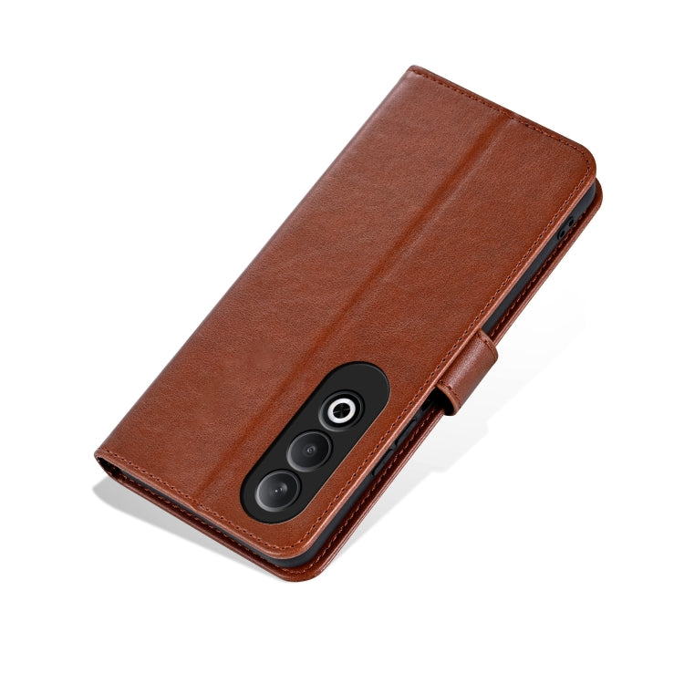 For OPPO K12 AZNS Sheepskin Texture Flip Leather Phone Case(Brown) - free shipping - PMC TechLife - Order now!