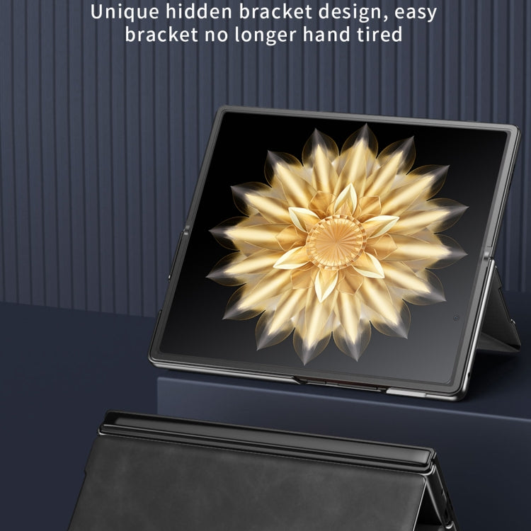 For Honor Magic V2 Celebrity Series Napa Texture Shockproof Phone Leather Case(Brown) - free shipping - PMC TechLife - Order now!