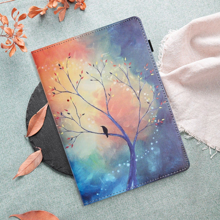 For Lenovo Tab P11 Sewing Litchi Texture Smart Leather Tablet Case(Oil Painting Tree) - Lenovo by PMC TechLife | Online Shopping South Africa | PMC TechLife | Buy Now Pay Later Mobicred