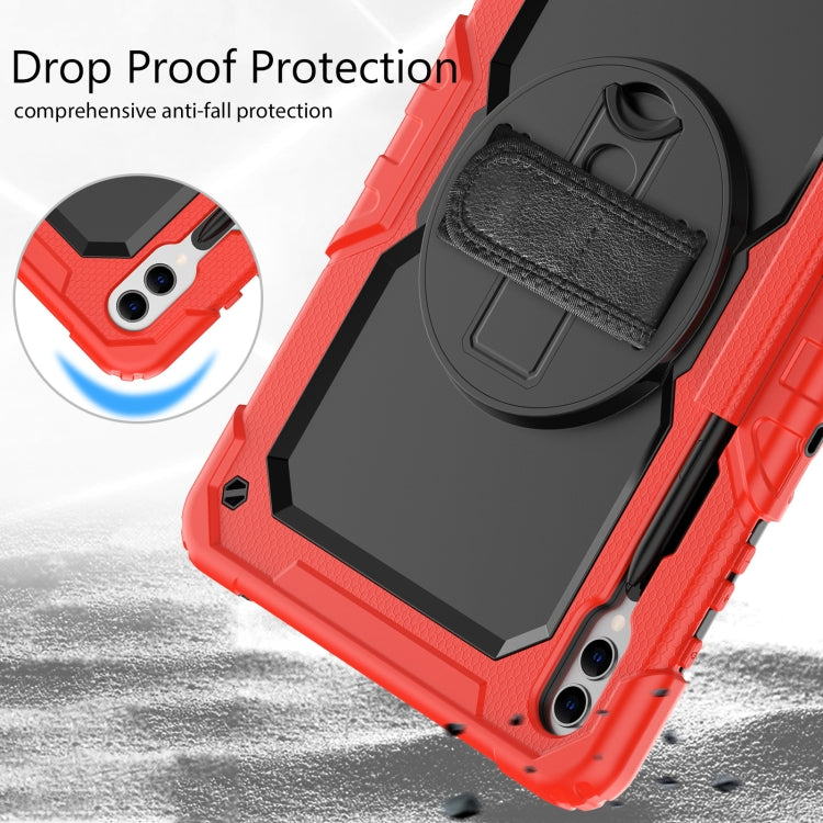 For Samsung Galaxy Tab S10+ / S9+ / S9 FE+ Silicone + PC Tablet Case(Red+Black) - Galaxy Tab S9+ Cases by PMC Jewellery | Online Shopping South Africa | PMC Jewellery | Buy Now Pay Later Mobicred