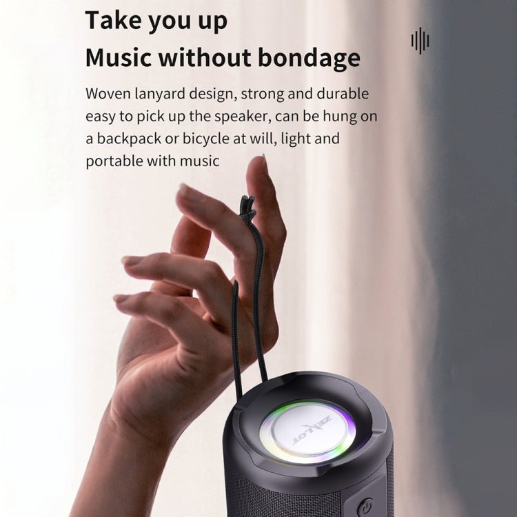 Zealot S46 TWS Portable Wireless Bluetooth Speaker with Colorful Light(Black) - free shipping - PMC Jewellery - Order now!