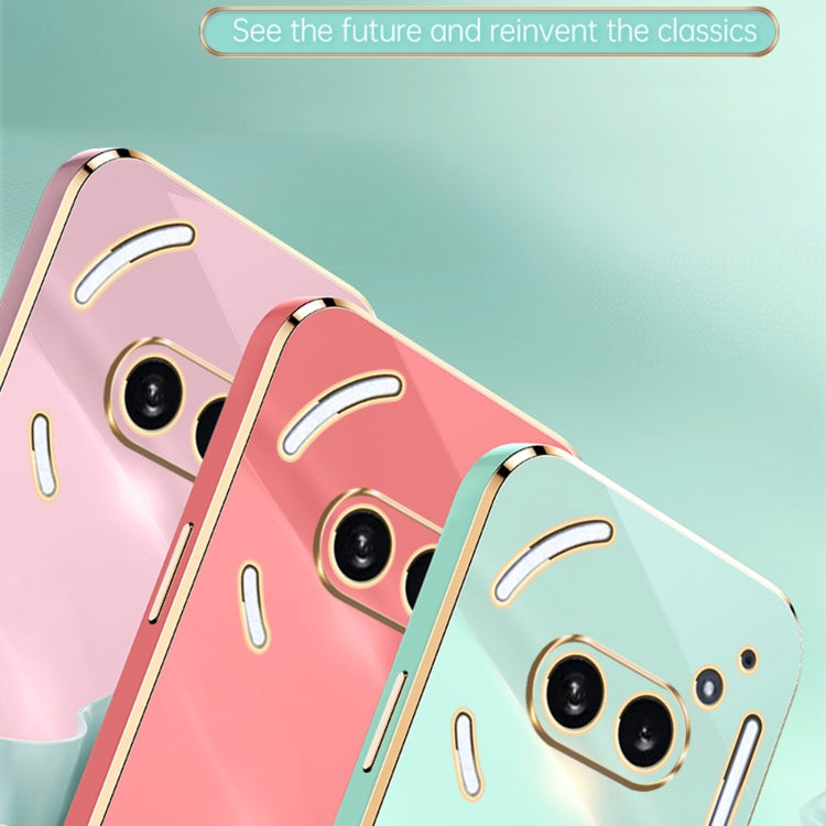 For Nothing Phone 2A XINLI Straight Edge 6D Electroplate TPU Phone Case(White) - free shipping - PMC Jewellery - Order now!