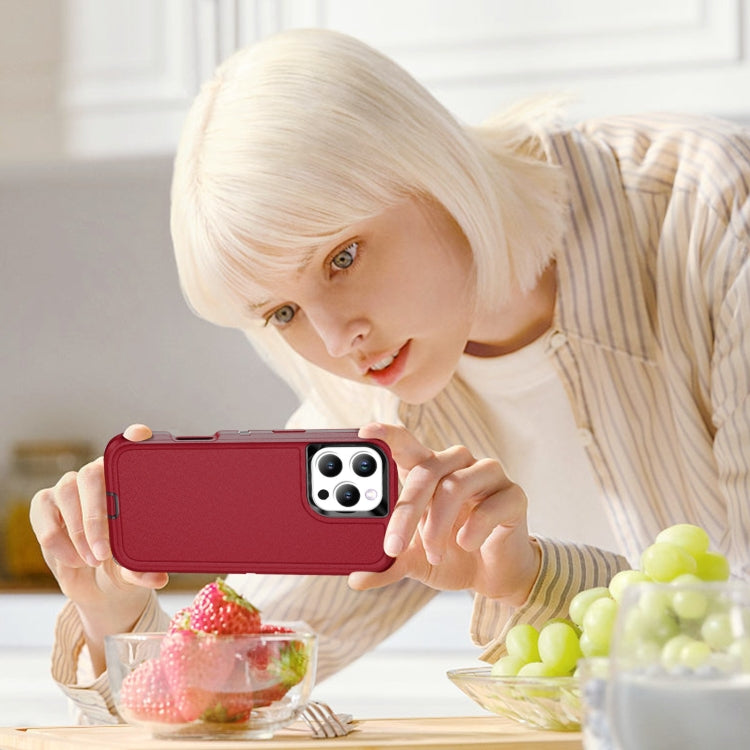 For iPhone 16 Pro Max Life Waterproof Rugged Phone Case(Red + Black) - iPhone 16 Pro Max Cases by PMC TechLife | Online Shopping South Africa | PMC TechLife | Buy Now Pay Later Mobicred