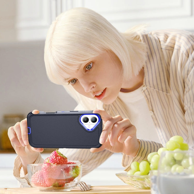 For iPhone 16 Life Waterproof Rugged Phone Case(Dark Blue + Royal Blue) - iPhone 16 Cases by PMC TechLife | Online Shopping South Africa | PMC TechLife | Buy Now Pay Later Mobicred