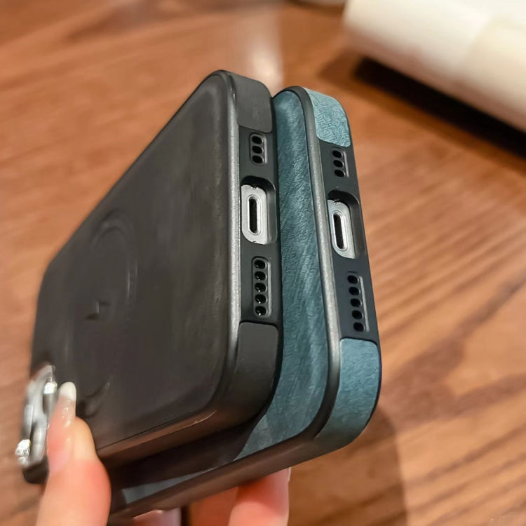 For iPhone 12 Side PU Hybrid TPU Magsafe Phone Case(Pink) - iPhone 12 / 12 Pro Cases by PMC TechLife | Online Shopping South Africa | PMC TechLife | Buy Now Pay Later Mobicred