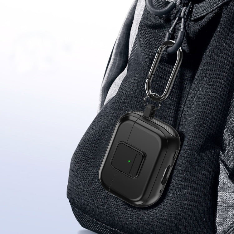 For AirPods Pro TPU + PC Wireless Earphones Case with Magnetic Switch(Grey) - For AirPods Pro by PMC Jewellery | Online Shopping South Africa | PMC Jewellery | Buy Now Pay Later Mobicred