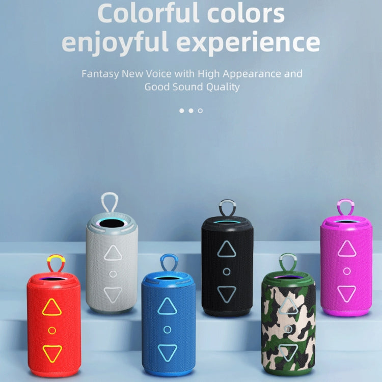 T&G TG-656 Portable Wireless 3D Stereo Subwoofer Bluetooth Speaker Support FM / LED Atmosphere Light(Camouflage) - free shipping - PMC Jewellery - Order now!