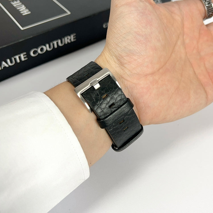 For Apple Watch Ultra 2 49mm Buffalo Leather Watch Band(Brown) - Watch Bands by PMC TechLife | Online Shopping South Africa | PMC TechLife | Buy Now Pay Later Mobicred