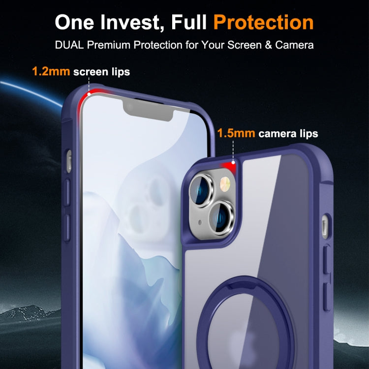 For iPhone 15 MagSafe Magnetic Rotating Holder Phone Case(Klein Blue) - iPhone 15 Cases by PMC TechLife | Online Shopping South Africa | PMC TechLife