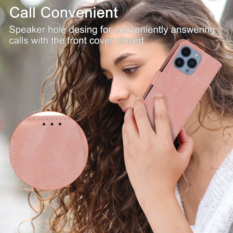 For iPhone 16 Pro Max Oil Skin Zipper Wallet Leather Phone Case(Pink) - free shipping - PMC TechLife - Order now!