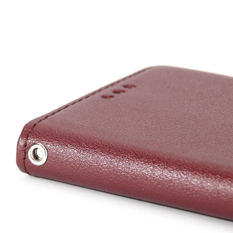 For iPhone 16e Multifunctional Horizontal Flip Leather Phone Case with Three Card Slots(Wine Red) - iPhone 16e Cases by PMC TechLife | Online Shopping South Africa | PMC TechLife | Buy Now Pay Later Mobicred