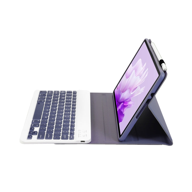 For Huawei MatePad Air 11.5 inch 2023 AH14 Lambskin Texture Ultra-thin Detachable Bluetooth Keyboard Leather Case(Purple) - Huawei Keyboard by PMC TechLife | Online Shopping South Africa | PMC TechLife