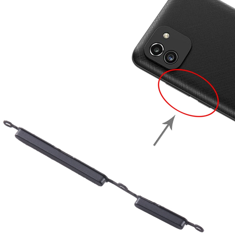 For Samsung Galaxy A02s SM-A025 10pcs Power Button + Volume Control Button(Black) - free shipping - PMc TechLife - Order now!
