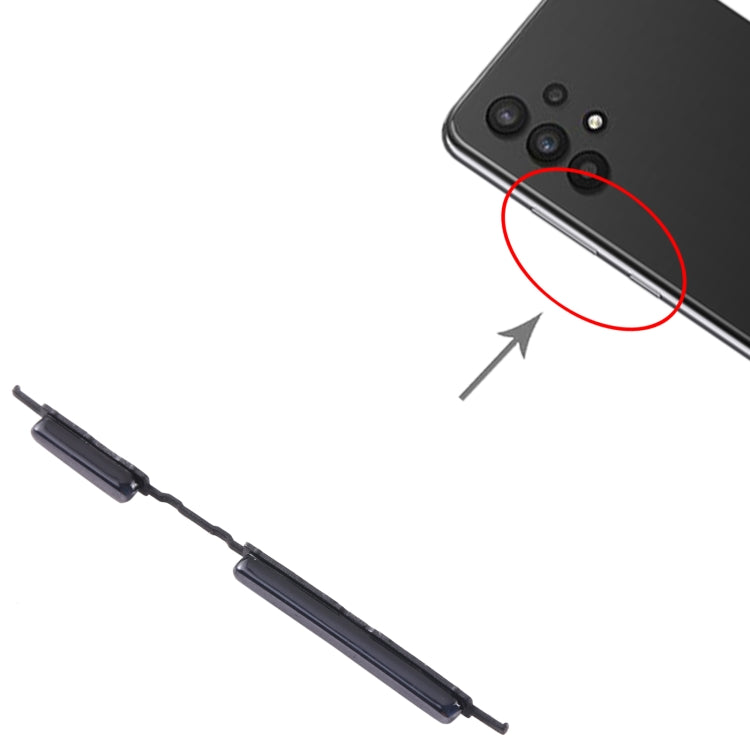 For Samsung Galaxy M32 SM-M325 10pcs Power Button + Volume Control Button(Black) - free shipping - PMc TechLife - Order now!