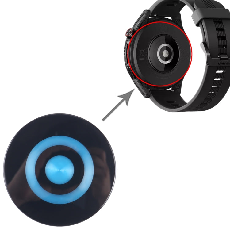 For Huawei Watch GT Runner 46mm Original Heart-rate Sensor Glass Lens Cover - For Huawei by PMC TechLife | Online Shopping South Africa | PMC TechLife | Buy Now Pay Later Mobicred