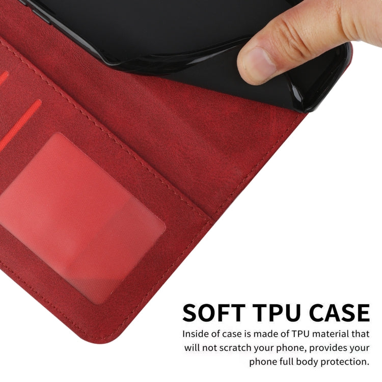 For Motorola Moto G Play 5G 2024/G 5G 2024 Stitching Calf Texture Buckle Leather Phone Case(Red) - Motorola Cases by PMC Jewellery | Online Shopping South Africa | PMC Jewellery | Buy Now Pay Later Mobicred
