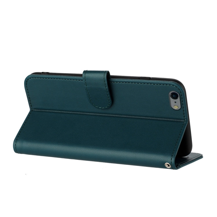 For iPhone 6 / 7 / 8 / SE 2020 Datura Flower Embossed Flip Leather Phone Case(Dark Green) - iPhone SE 2022 / 2020 / 8 / 7 Cases by PMC TechLife | Online Shopping South Africa | PMC TechLife