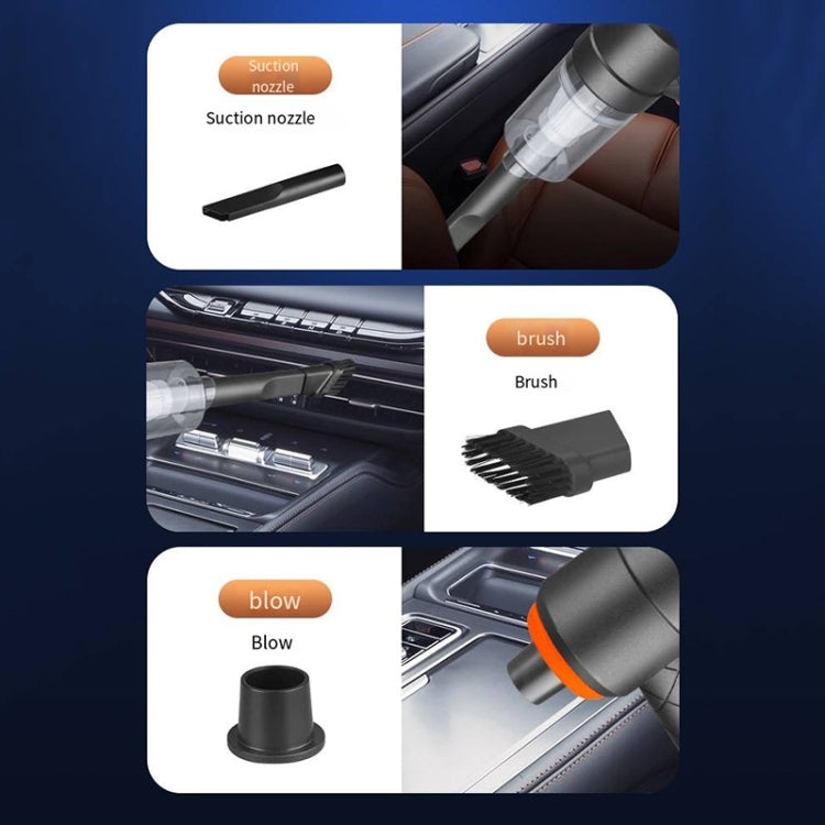 YT-M2037 6000Pa Dual Purpose Car Cordless Vacuum Cleaner(Black) - Vacuum Cleaner by PMC TechLife | Online Shopping South Africa | PMC TechLife | Buy Now Pay Later Mobicred