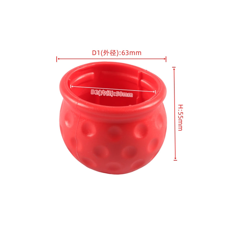 Universal 50mm Automatic Tow Bar Ball Cap Trailer Soft Rubber Protective Cap(Red) - Air Conditioning System by PMc TechLife | Online Shopping South Africa | PMc TechLife | Buy Now Pay Later Mobicred