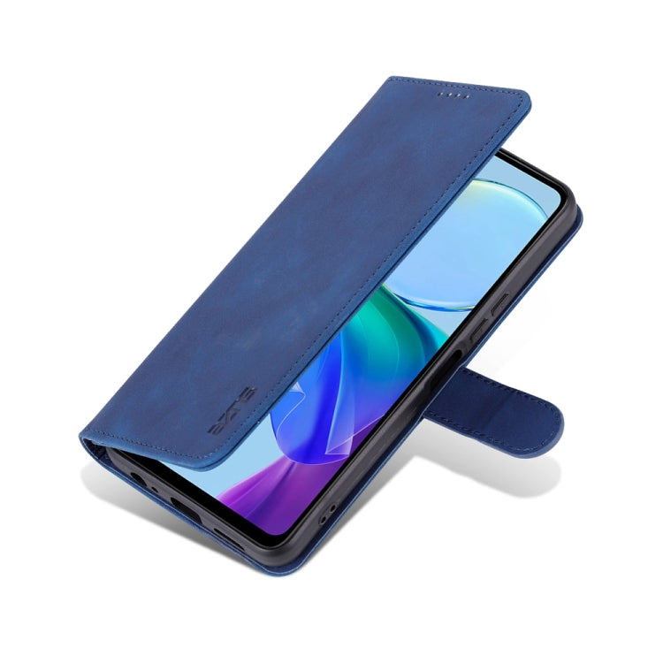 For vivo Y78 5G / Y36 / Y27 5G AZNS Skin Feel Calf Texture Flip Leather Phone Case(Blue) - vivo Cases by AZNS | Online Shopping South Africa | PMC TechLife | Buy Now Pay Later Mobicred