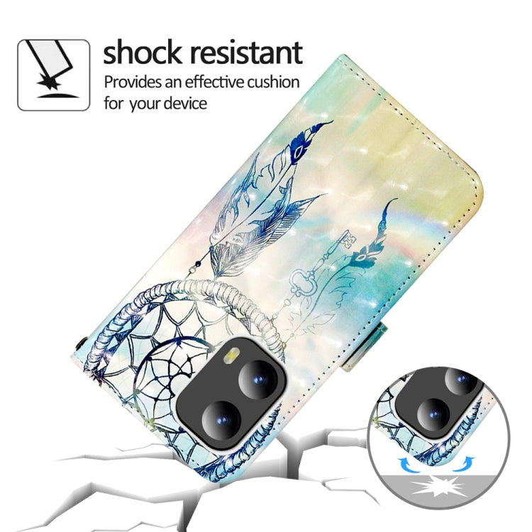 For Motorola Moto G Play 5G 2024 3D Painting Horizontal Flip Leather Phone Case(Color Drop Wind Chimes) - Motorola Cases by PMC Jewellery | Online Shopping South Africa | PMC Jewellery | Buy Now Pay Later Mobicred