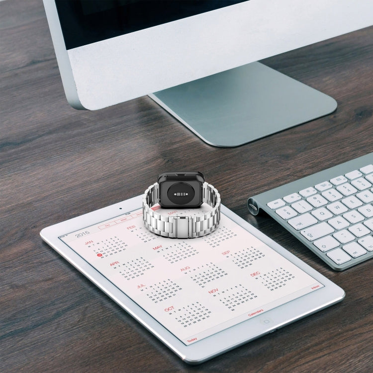 For Amazfit Bip 5 Three Strains Stainless Steel Watch Band(Gold) - free shipping - PMC TechLife - Order now!