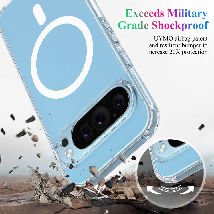 For Google Pixel 9 Pro XL MagSafe Clear Acrylic PC Hybrid TPU Phone Case(Transparent) - Google Cases by PMC TechLife | Online Shopping South Africa | PMC TechLife | Buy Now Pay Later Mobicred