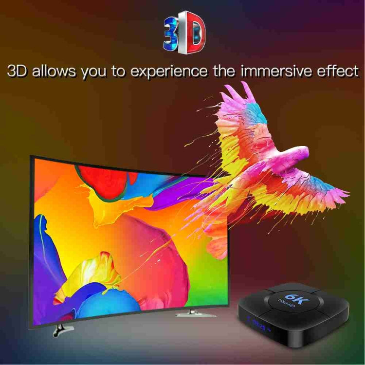6K Ultra HD Android 12.0 Smart TV Box with Remote Control, 4GB+32GB, Allwinner H616 1.5GHZ Quad-Core(EU Plug) - Others by PMC TechLife | Online Shopping South Africa | PMC TechLife | Buy Now Pay Later Mobicred