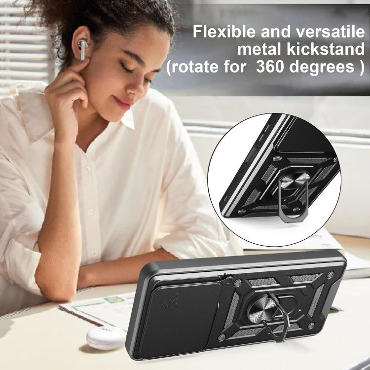 For Infinix Note 40X 5G Sliding Camera Cover Design TPU+PC Phone Case(Silver) - free shipping - PMC TechLife - Order now!