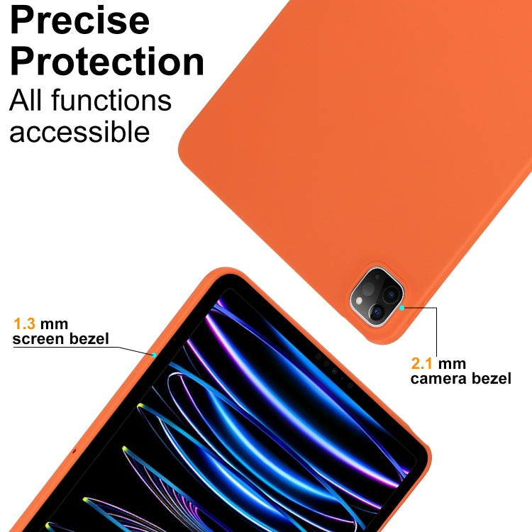 For iPad Air 13 2024 Oil Spray Skin-friendly TPU Tablet Case(Orange) - iPad Air 13 2024 Cases by PMC TechLife | Online Shopping South Africa | PMC TechLife | Buy Now Pay Later Mobicred