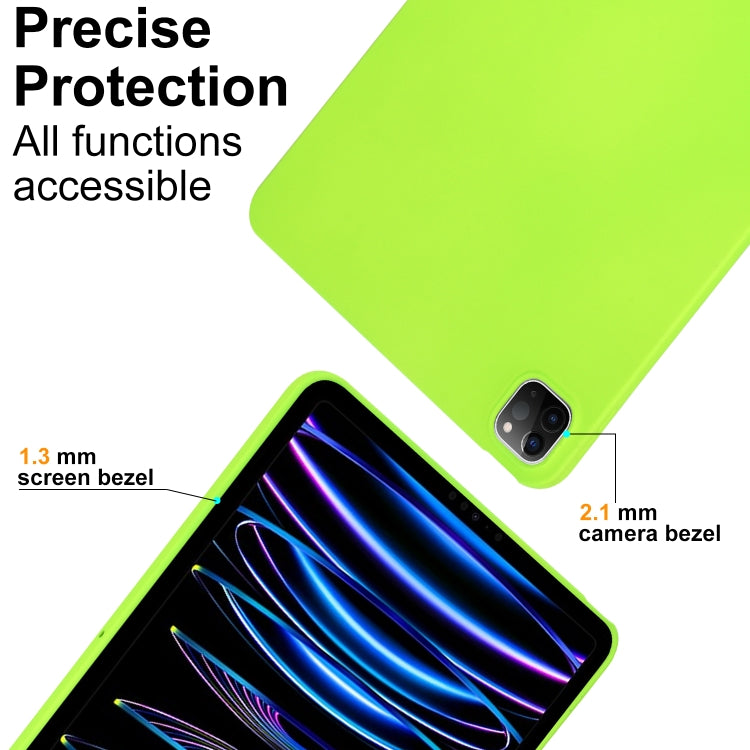 For iPad Air 13 2024 / Air 13 2025 Oil Spray Skin-friendly TPU Tablet Case(Fluorescent Green) - iPad Air 13 2025 / 2024 Cases by PMC TechLife | Online Shopping South Africa | PMC TechLife | Buy Now Pay Later Mobicred