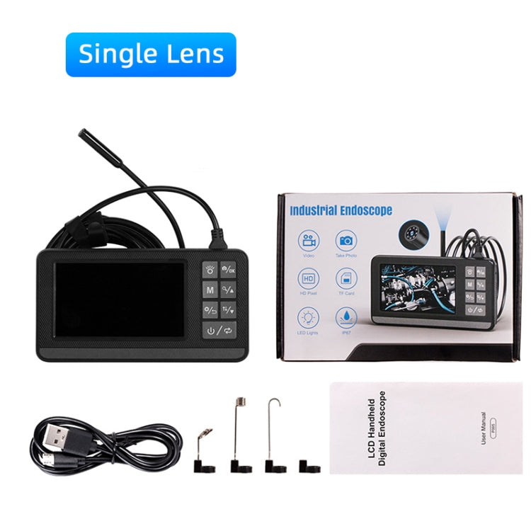 P005 8mm Single Lenses Industrial Pipeline Endoscope with 4.3 inch HD Screen, Spec:1m Tube - by PMC TechLife | Online Shopping South Africa | PMC TechLife | Buy Now Pay Later Mobicred