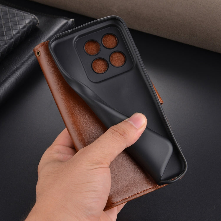 For Xiaomi 14 Pro AZNS Sheepskin Texture Flip Leather Phone Case(Black) - free shipping - PMC Jewellery - Order now!