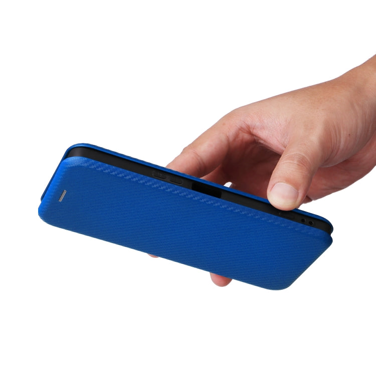 For Sony Xperia 1 VI 2024 Carbon Fiber Texture Flip Leather Phone Case(Blue) - free shipping - PMC Jewellery - Order now!