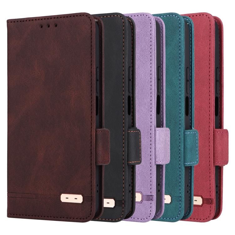 For Honor X50i / 90 Lite Magnetic Clasp Flip Leather Phone Case(Black) - Honor Cases by PMC TechLife | Online Shopping South Africa | PMC TechLife | Buy Now Pay Later Mobicred