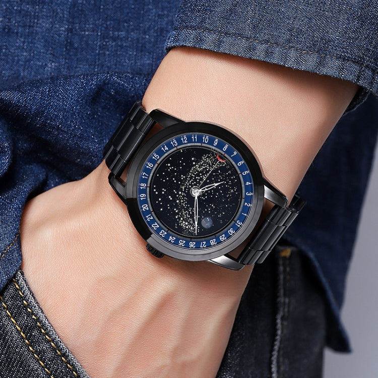 SKMEI 2116 Multifunctional Men 30M Waterproof Fashion Casual Quartz Watch(Black Steel) - free shipping - PMC TechLife - Order now!