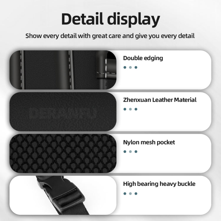 3054 Napa Texture Leather Car Center Console Storage Bag(Black) - Stowing Tidying by PMC TechLife | Online Shopping South Africa | PMC TechLife | Buy Now Pay Later Mobicred